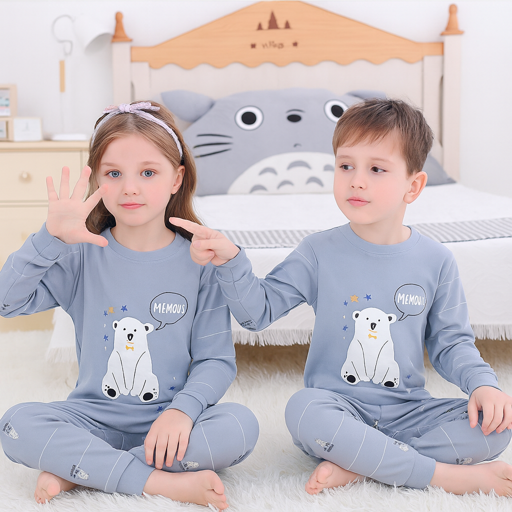 Pyjama Coton 100% Bear Design | 3-14y