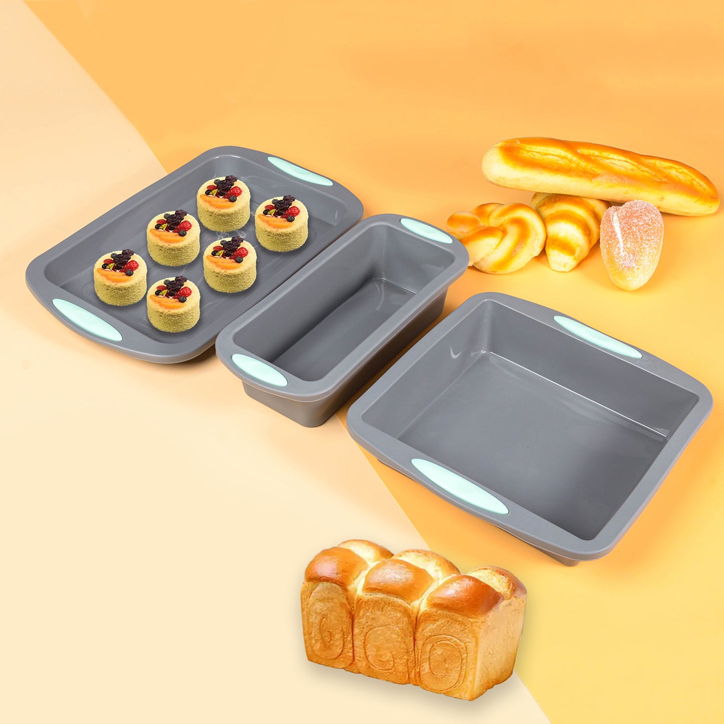 Heat resistant Silicone Bakeware, Nonstick Mold