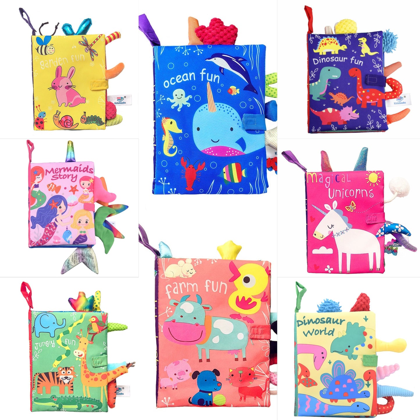 Baby Soft Sensory Cloth Books | 0–2Y