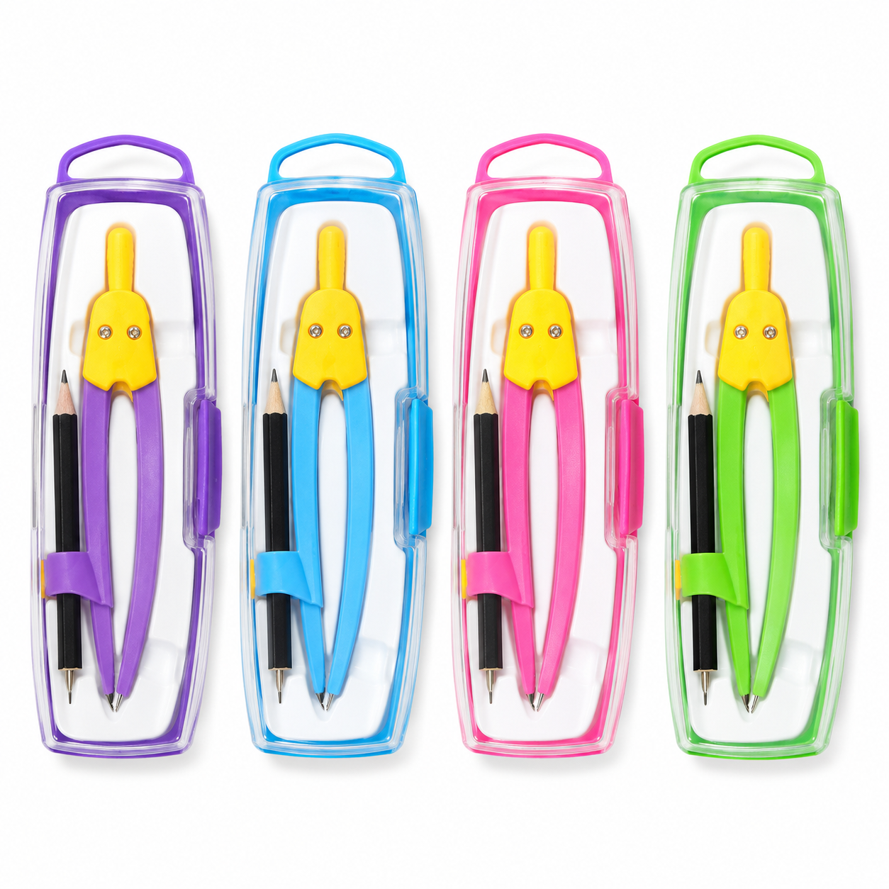 Kids Geometry Compass Set with Pencil & Storage Case