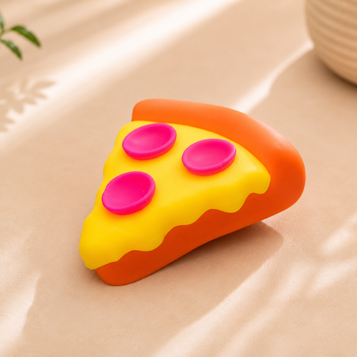 Needoh The Cheesy Squeezy Pepperoni Pizza Squishy Toy | 3+