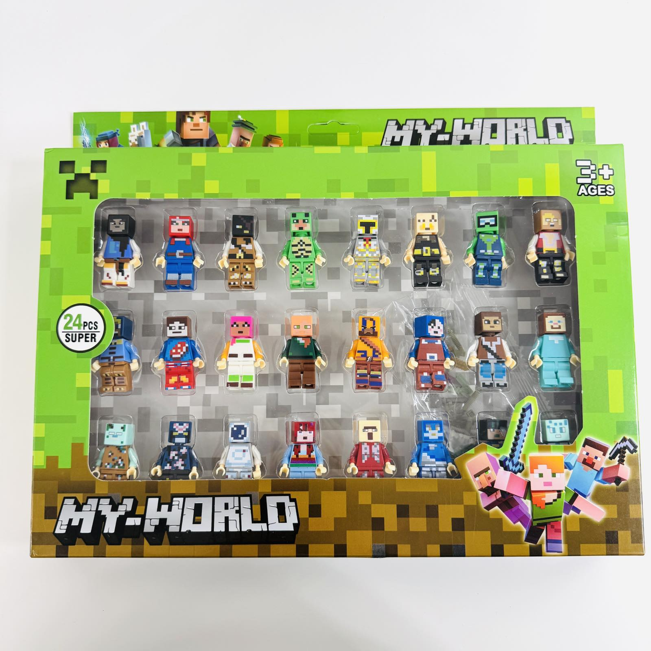 Minecraft MY-WORLD Minifigures  24 Pcs With Accessories