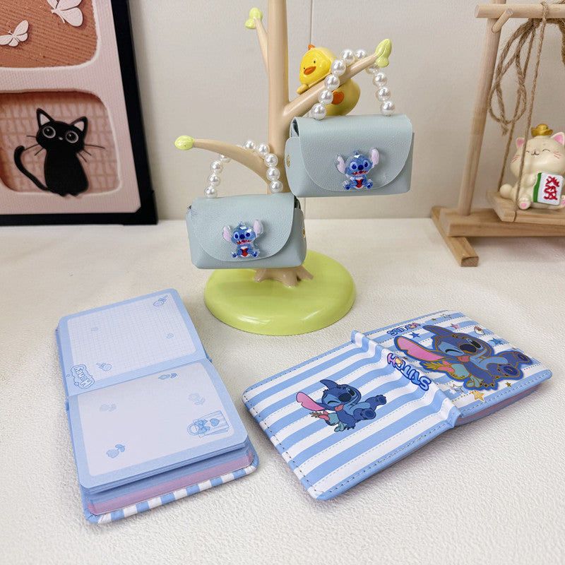 Girls Gift Set – Mini Pearl Handbag & Notebook | Stitch-Hello Kitty | 5+
