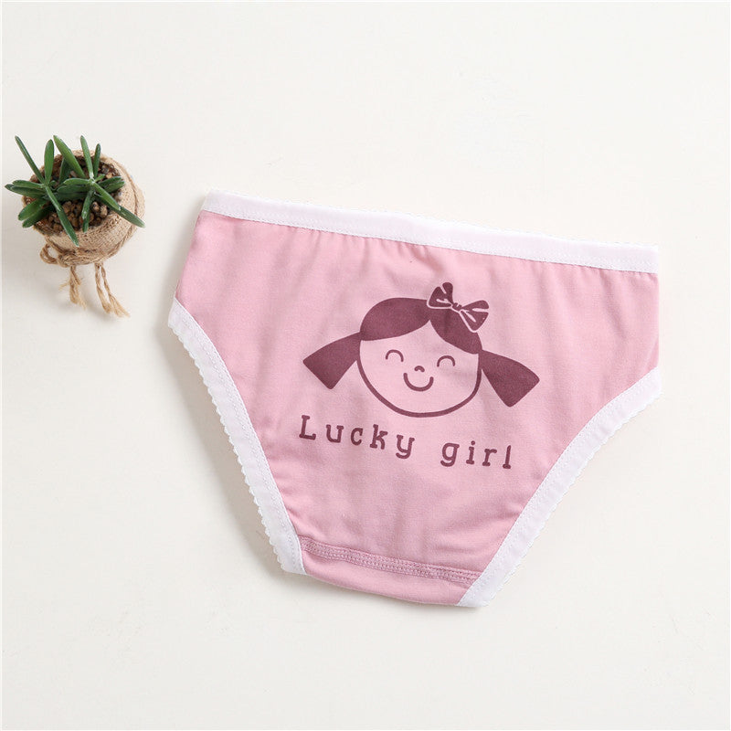 Girls Cotton Panties (4 pcs)-Pink Dots | Size 2–12Y