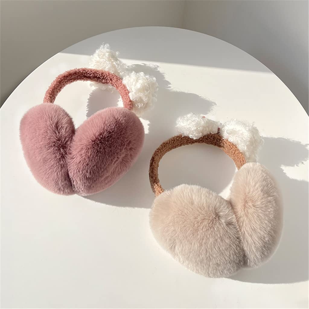 Plush bow winter earmuffs