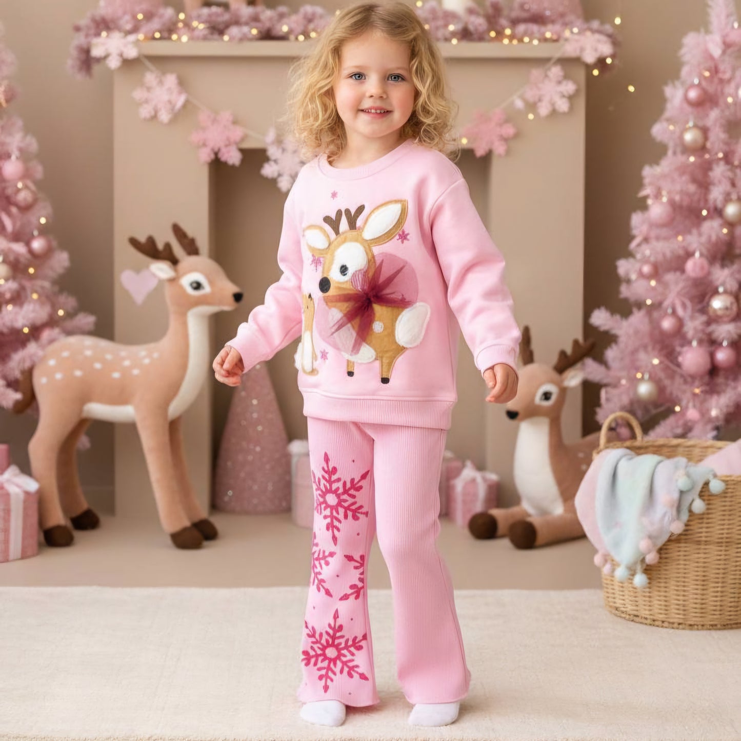 Outfit Cotton Set Animals Design Size 2-8y
