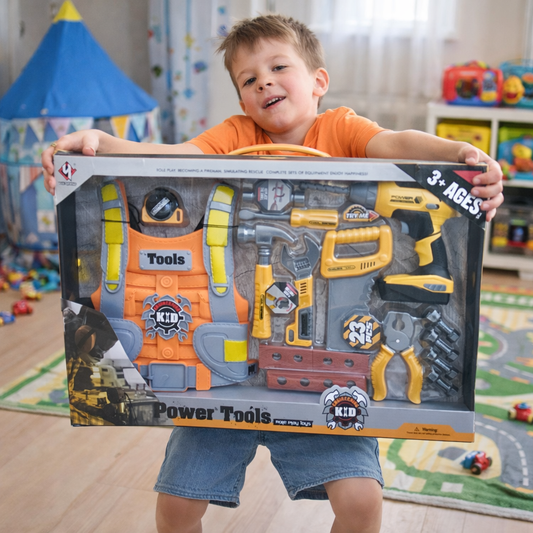 Mega Power Tools - Role Play Toys With Power Drell | 3+