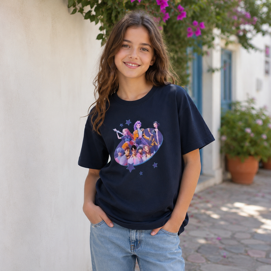 K-Pop Demon Hunters Oversized T-Shirt |Size 5-14y
