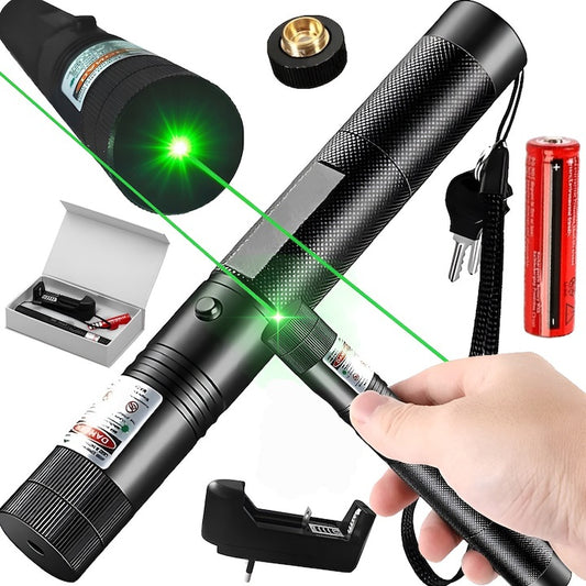 Green Laser Pointer – Rechargeable Battery & Safety Lock | Age 8+