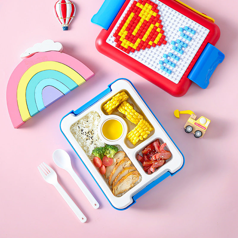 Lunch Box - Building Blocks | Fork & Spoon | 22.5×17.5×6.6cm