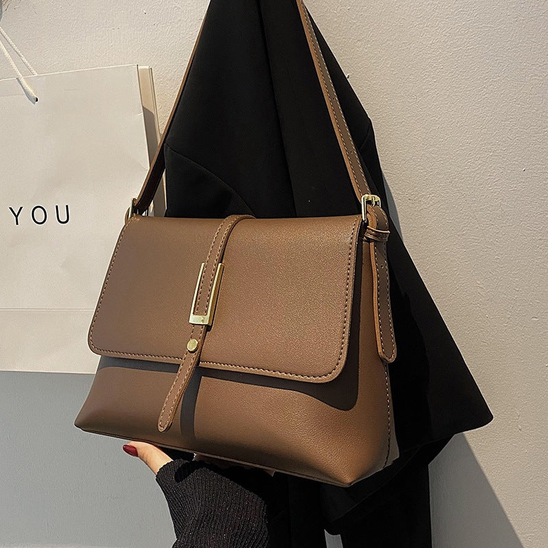 Elegant Brown Crossbody Shoulder Bag