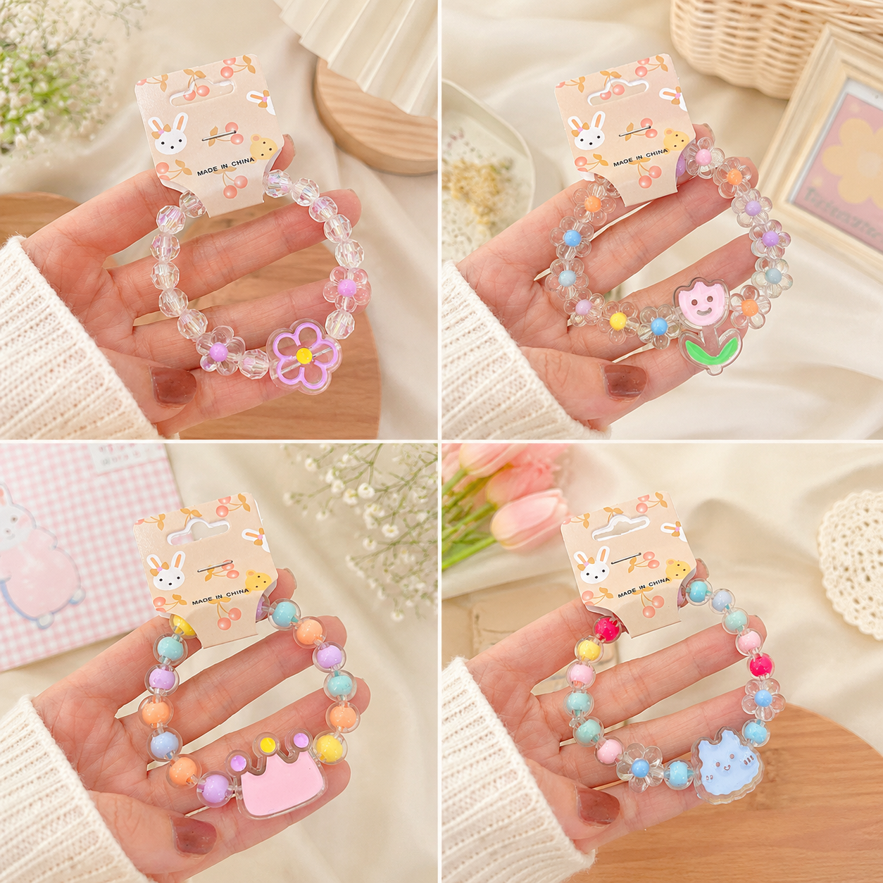 Girls Bracelet  – 4 Cute Designs | Ages 3+