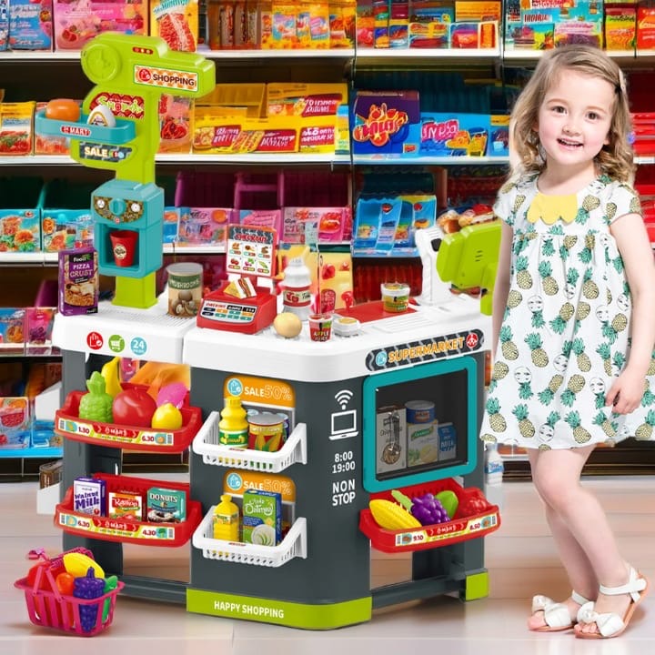 Market Store Play At Home 81 Pcs