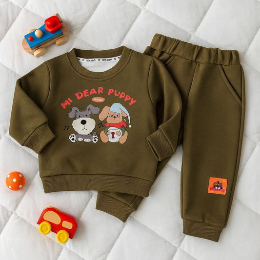 Pyjamas With Fleece For Baby Boy Puppy Design Size 6-36 months