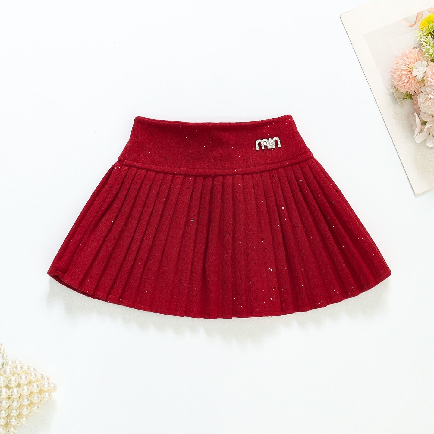 Cozy Comfort Warm Stretchy Skirt For Girls Age 3-8y