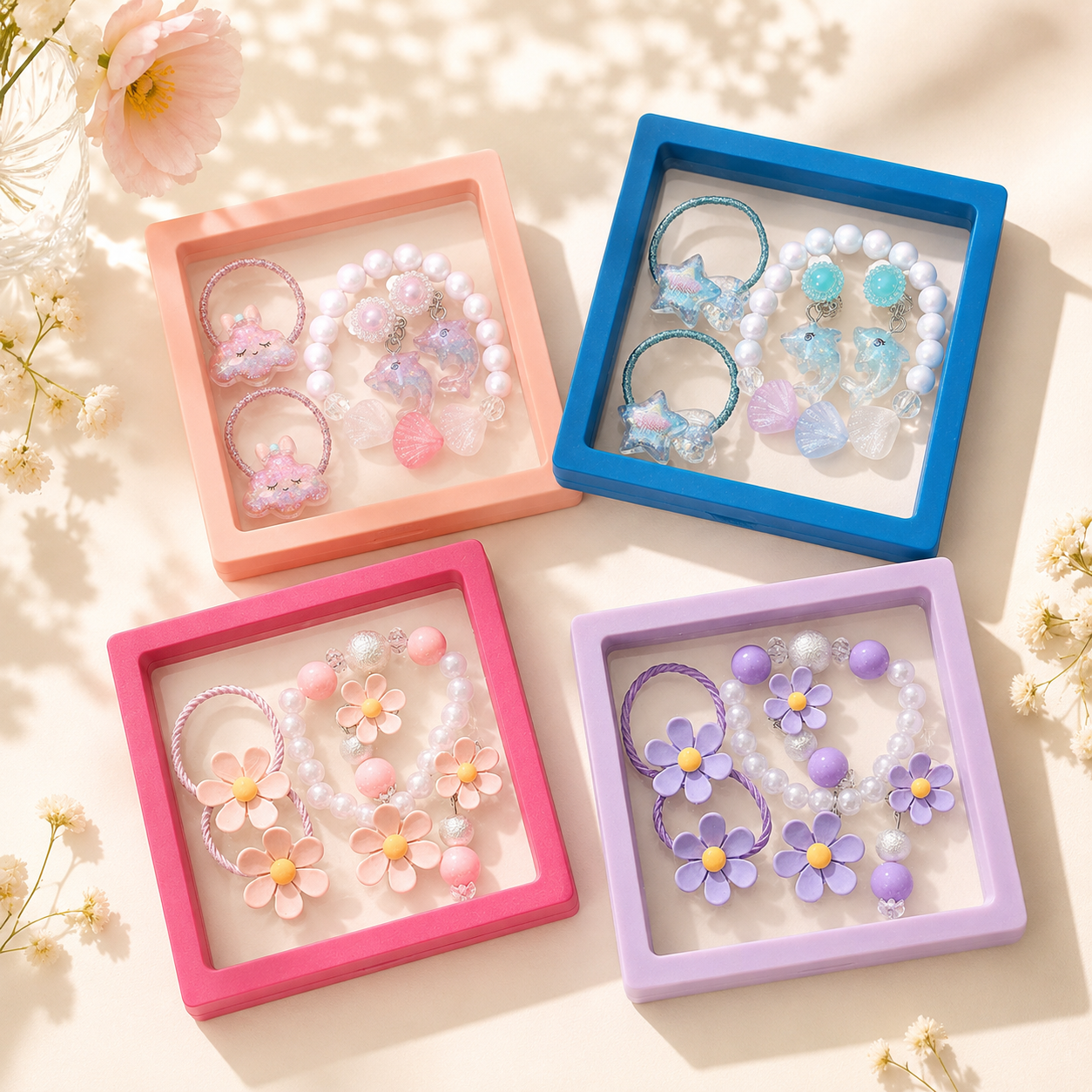 Kids Jewelry & Hair Accessories Set | 3+