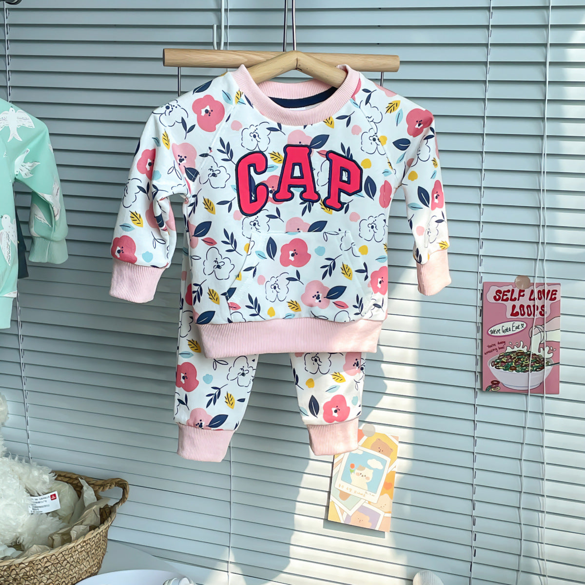 Flower Design Outfit For Girl 1-2y