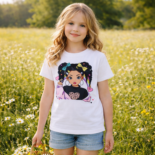 Tshirt Cotton  Rainbow (9-10y)