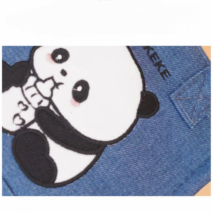 Jeans Bag - Panda | 31×25×13cm