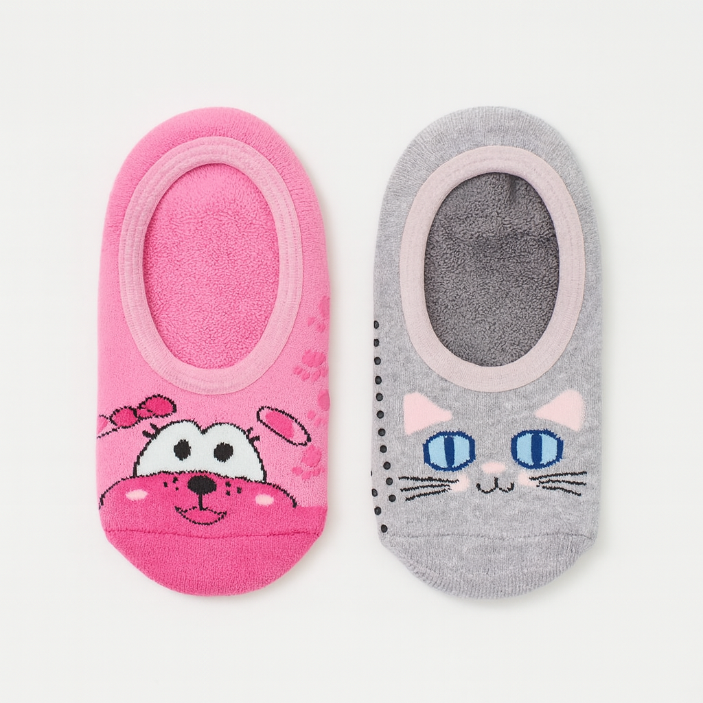 Socks For Girls Cat/Dog Design Size 35-38