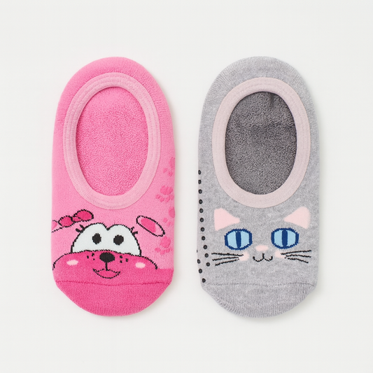Socks For Girls Cat/Dog Design Size 35-38