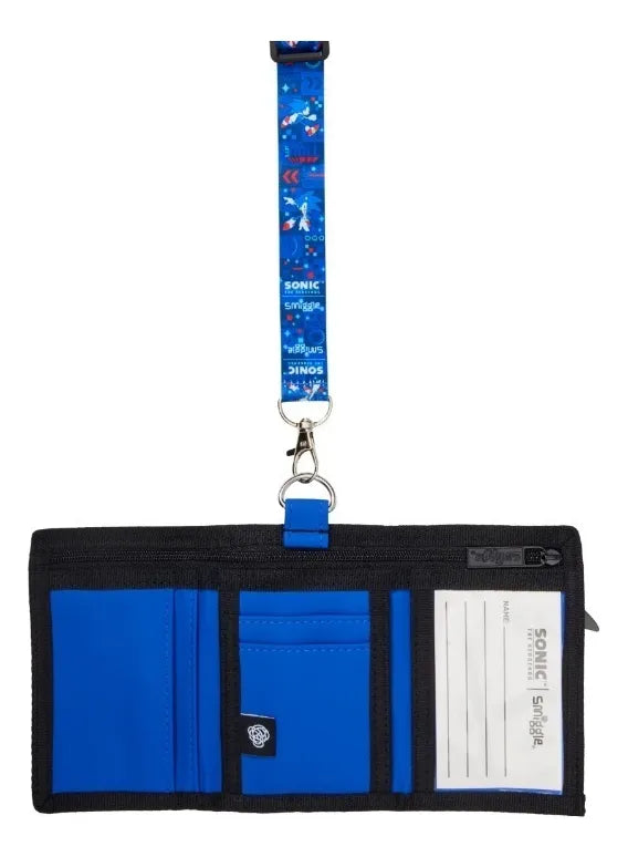 Smiggle Sonic Design Wallet Lanyard