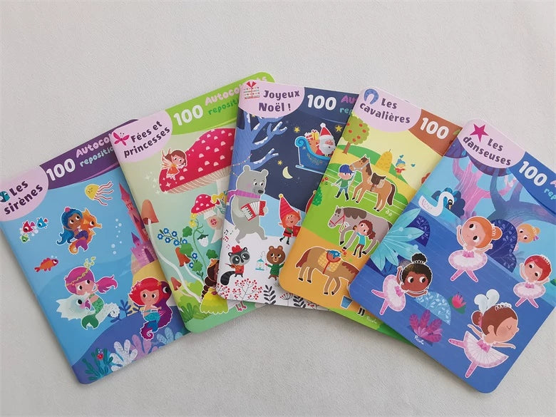 100 Autocollants Repositionnables - French Book | Soft Cover | 3+