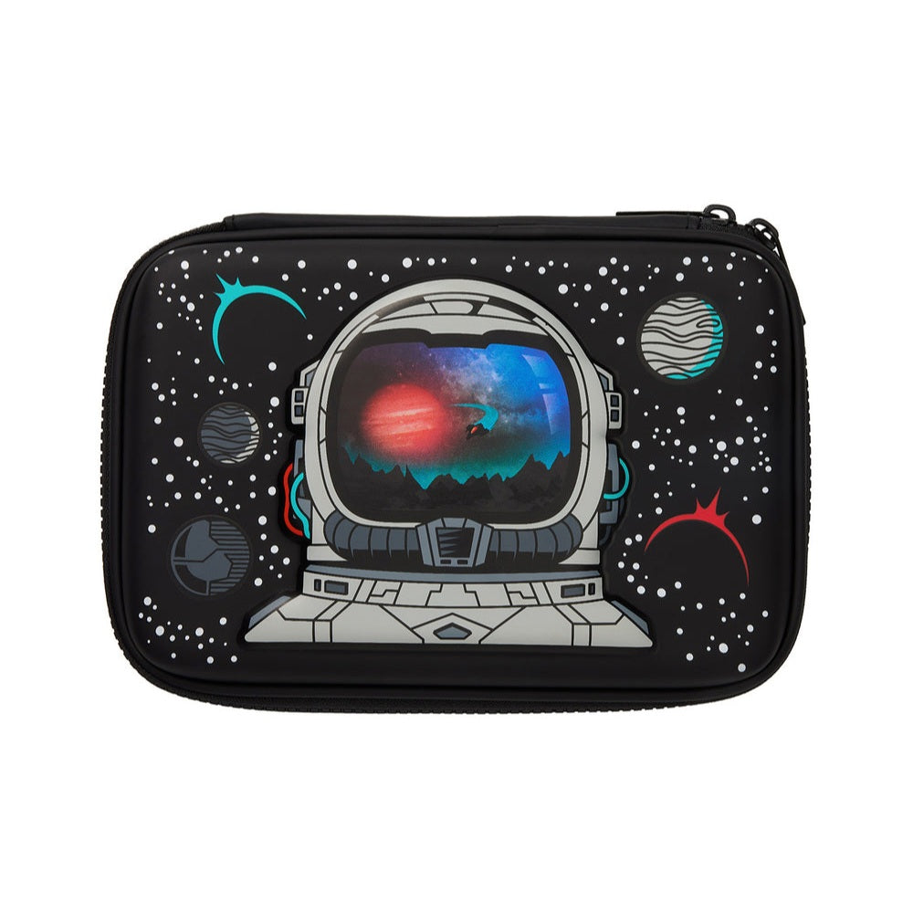 Smiggle Pencil Case | Hardtop | Black Space | Astronaut