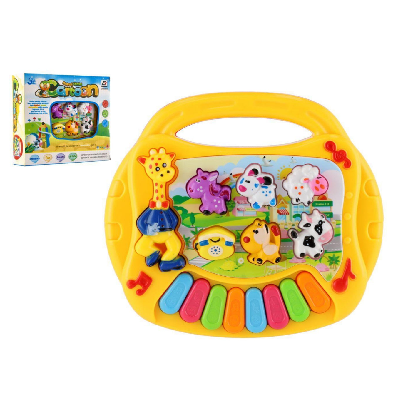 Animal World Cartoon Piano Toy
