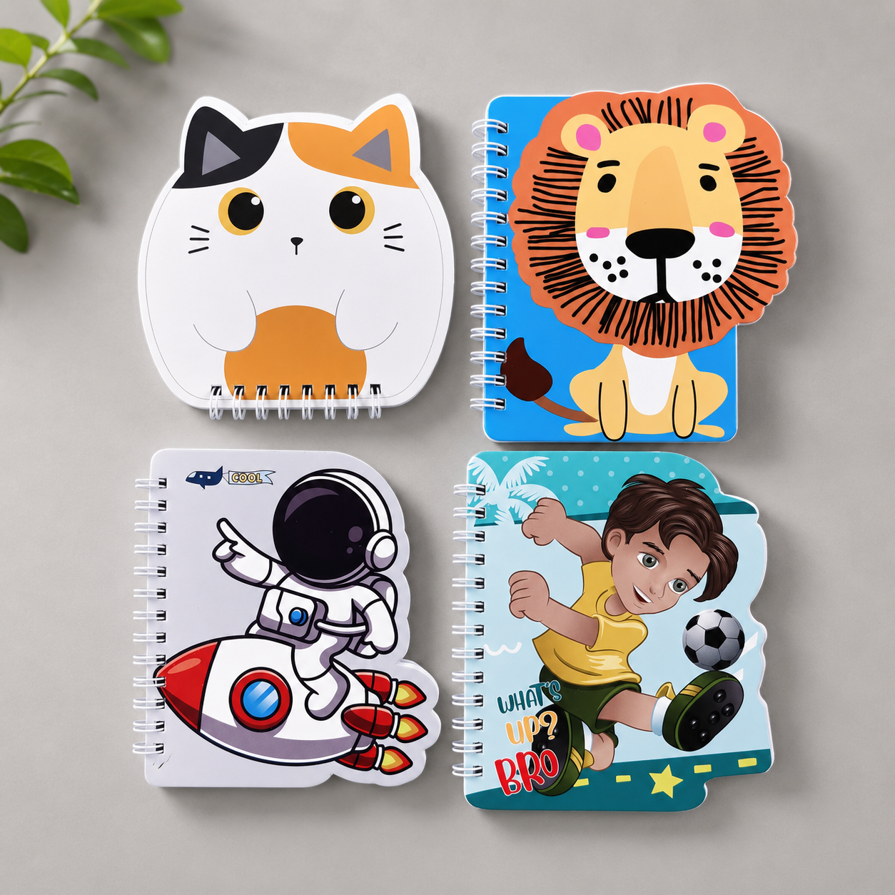 Cute Shaped Spiral Notebook for Kids Animal Design