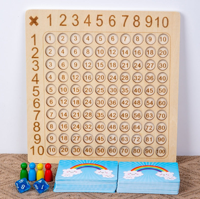 Wooden Multiplication Board Game | 36+ Months