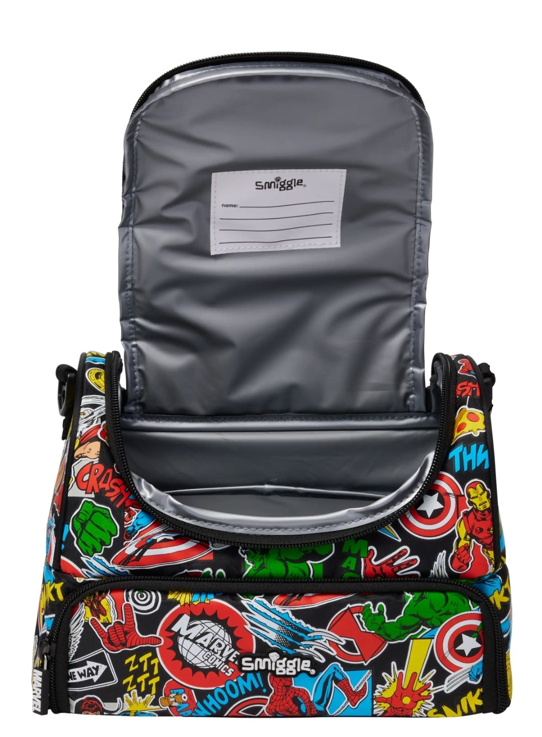 Smiggle Lunch Bag - Marvel Comics | Shoulder Strap | 25.5×18×15.5 cm