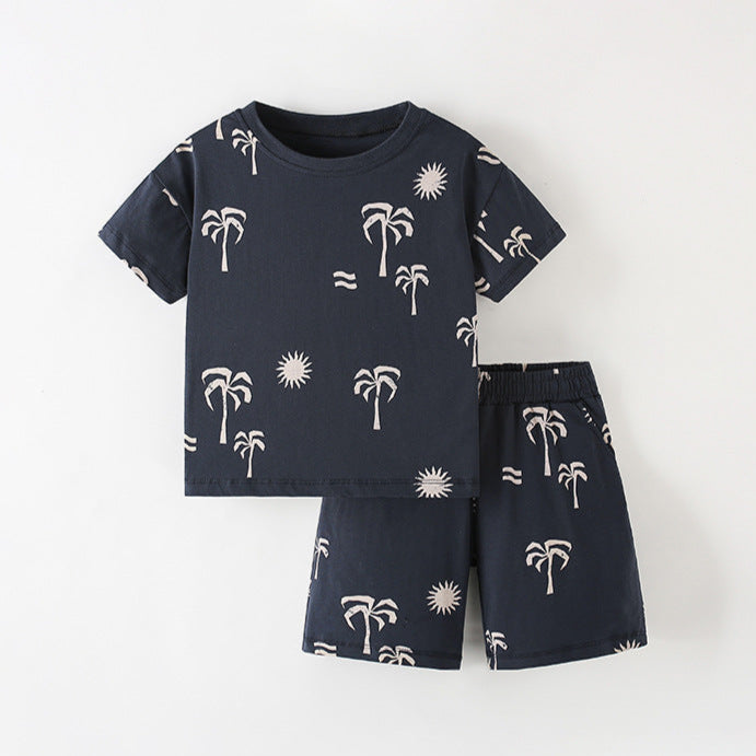 Boys Cotton Palm – Soft Summer Outfit (4–10Y)