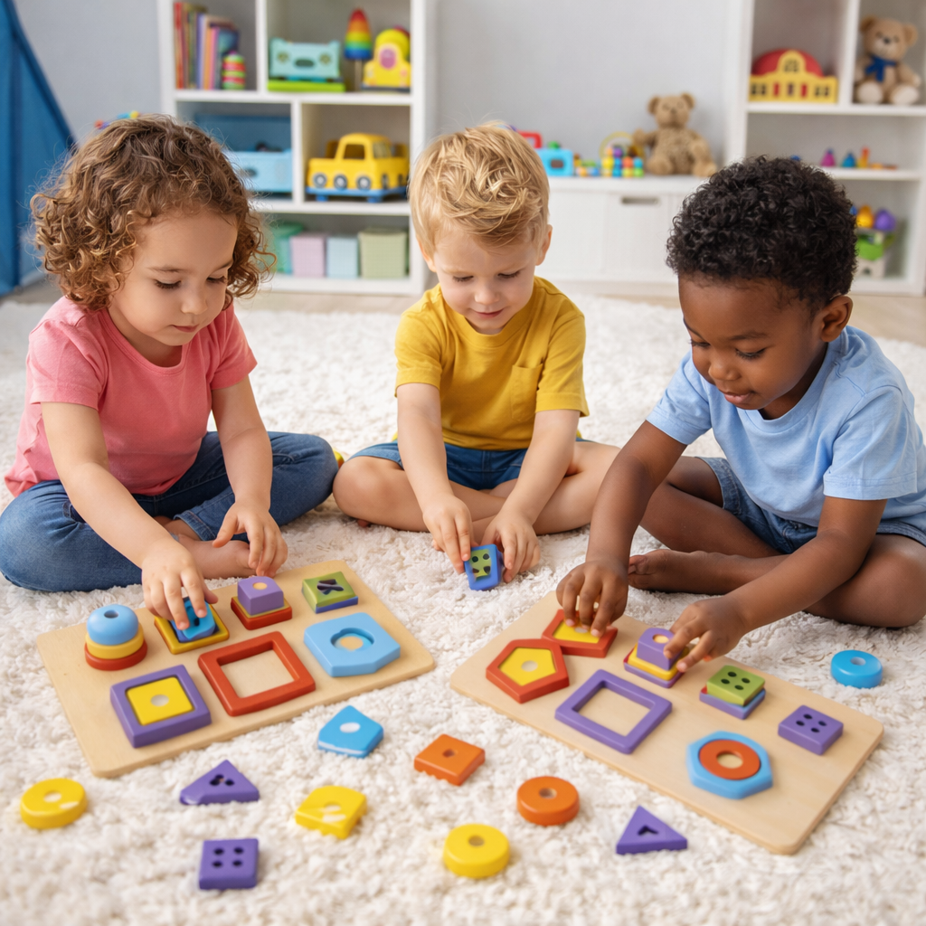 Grab The Shape Plate Educational Kids Toy