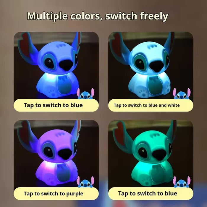 Stitch Night Light – Squishy Patting Lamp | Usb Rechargeable | 3+