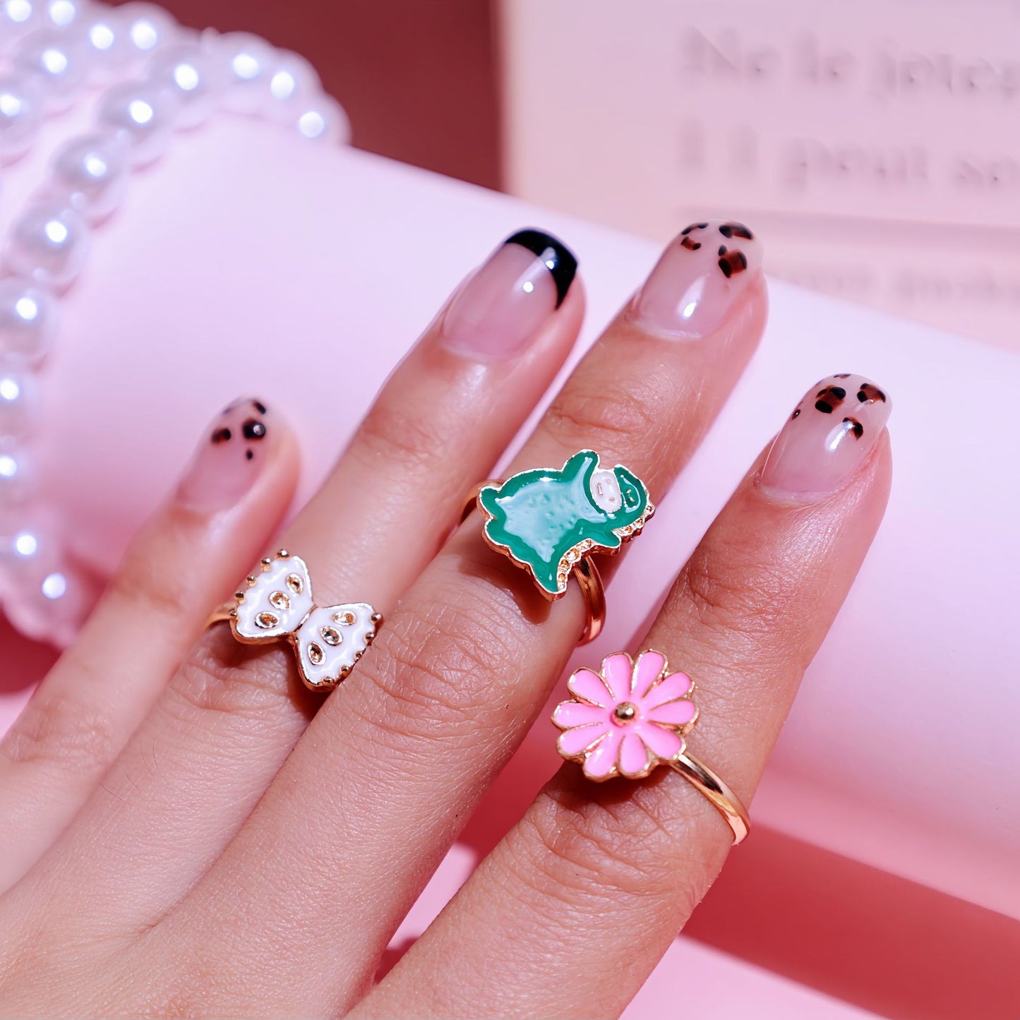 Kids Adjustable Ring Collection – 36 Cute Designs | 3+