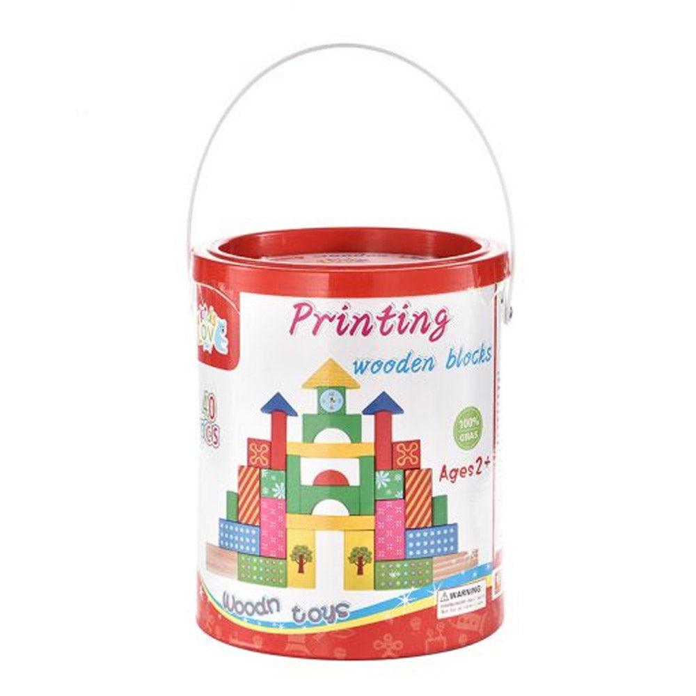 Wooden Blocks Toy For Kids 40 Pcs