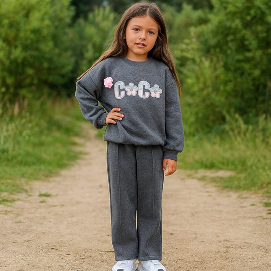 Outfit With Fleece Coco Design Size 3-10y