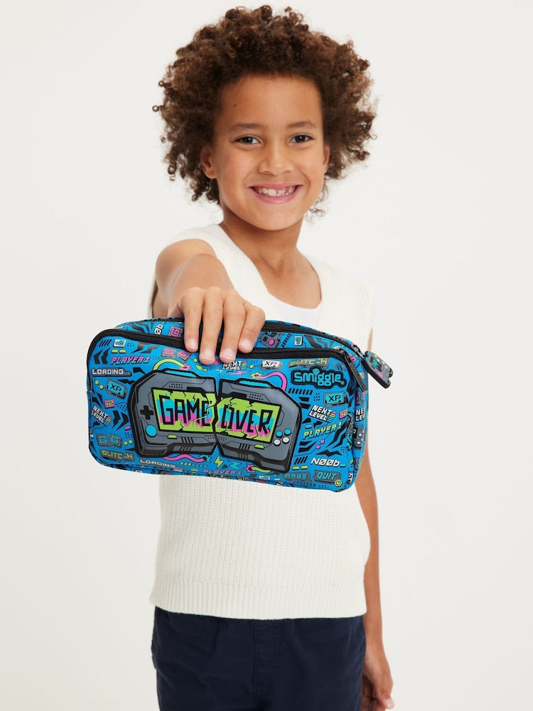 Smiggle Pencil Case | Blue Game Over