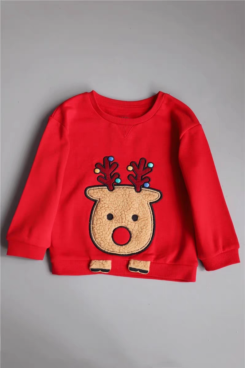 Christmas Outfit For Kids With Fleece 6-36month