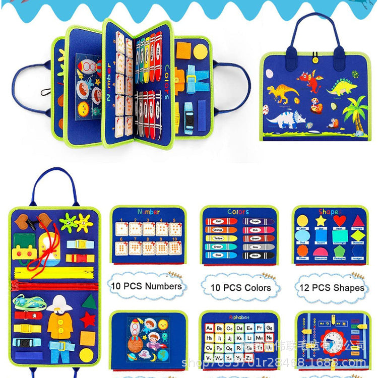 Toddler Busy Board Sensory Preschool Educational Toy For Kids