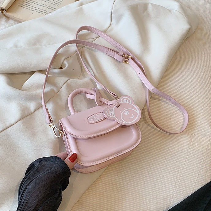 Cute Bear Mini Crossbody Bag for Girls – 4 Colors Available