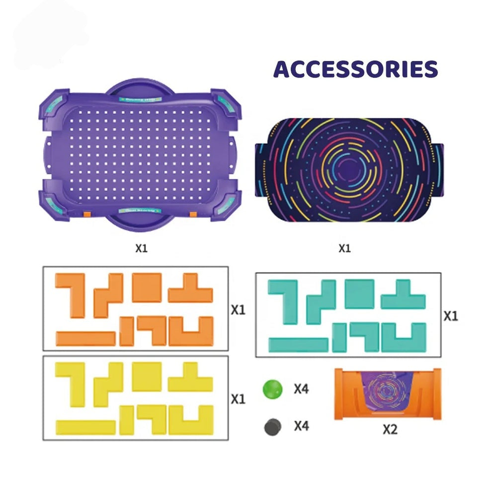 3D Tilt Maze Puzzle Game Board Interactive Handheld Brain Tester For Kids & Adults