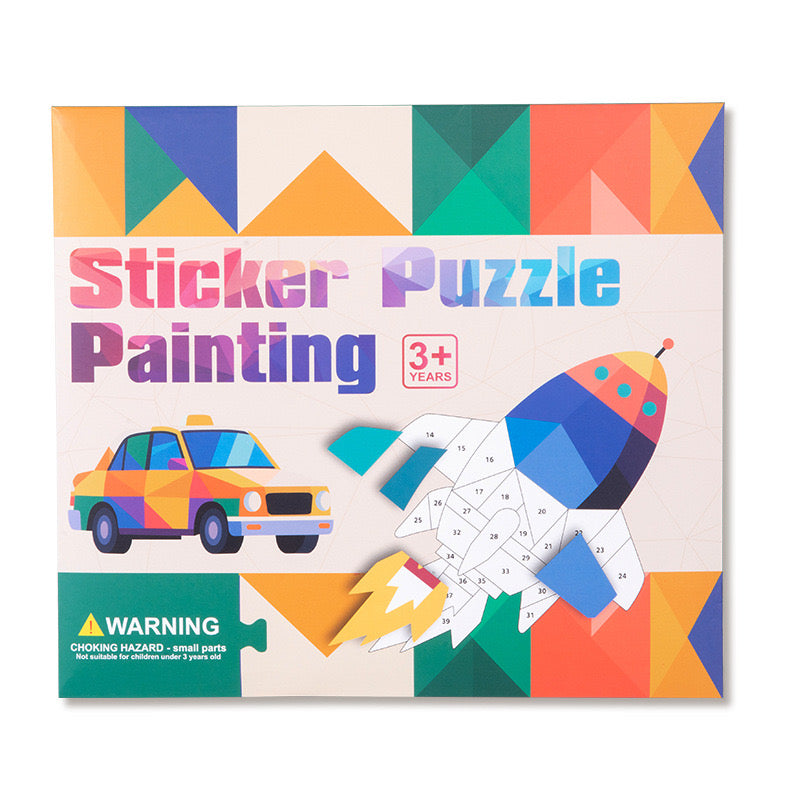 Sticker Puzzle Painting Creative Mosaic Activity Set – Ages 3+