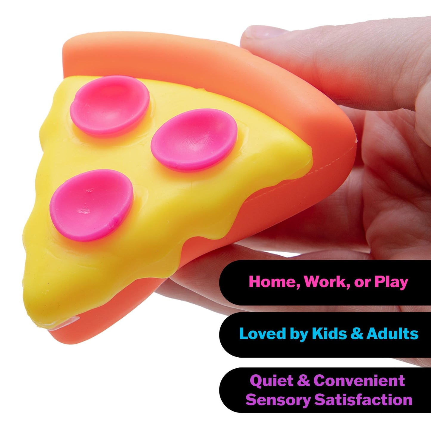 Needoh The Cheesy Squeezy Pepperoni Pizza Squishy Toy | 3+