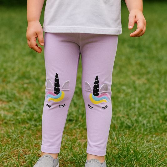 Leggings for Girls, Casual Clothes Stretch Pant Cotton Size 3-4y