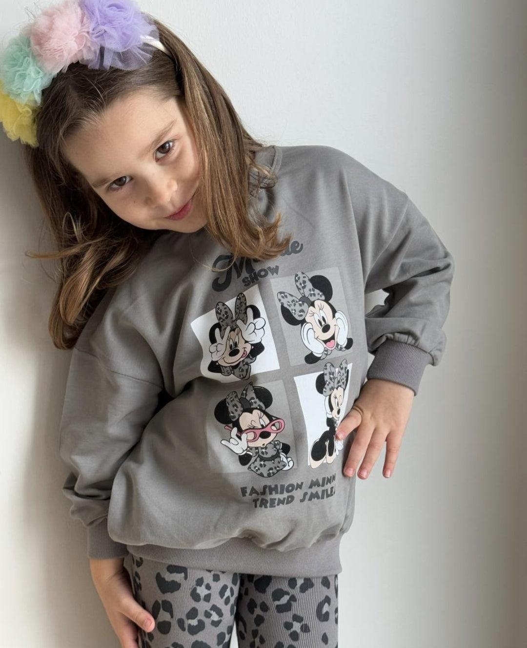 Outfit For Girls Minnie mouse Design Set Of 2 Pcs Size 3-8y