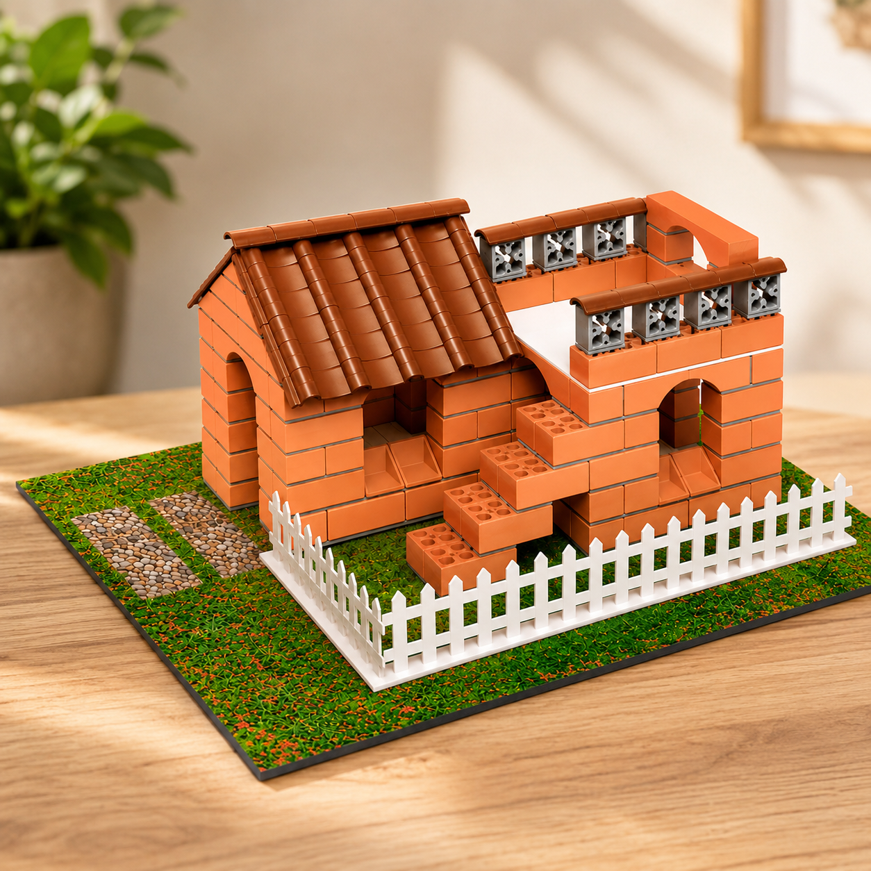 DIY Mini Brick Farm House Building Set | 200pcs |6+