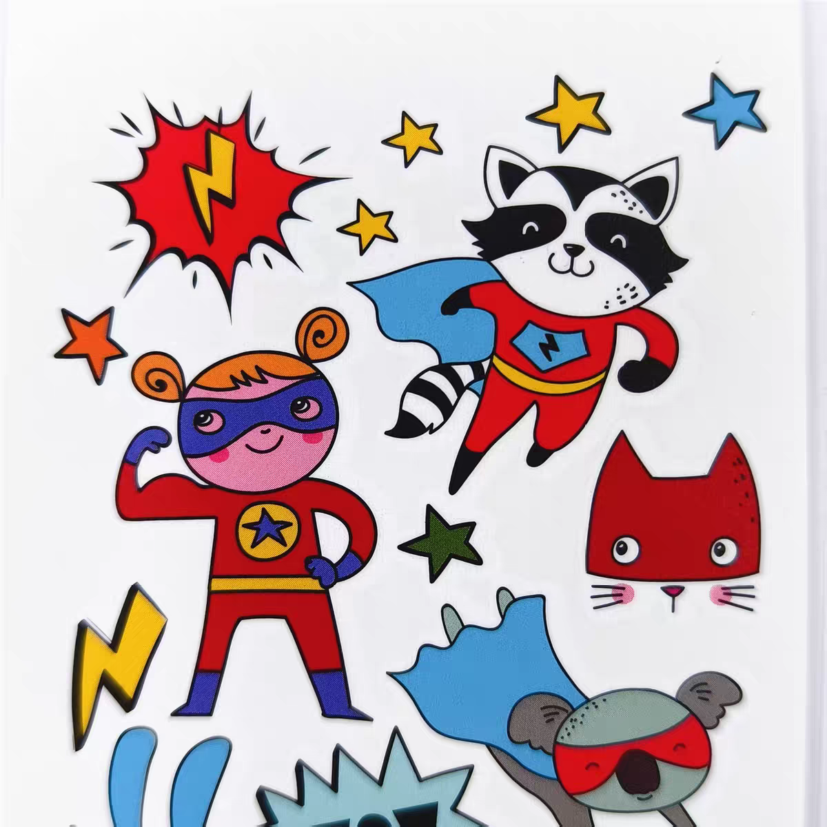 Superheroes Kids Temporary Tattoos - Waterproof & Skin Friendly | 3+