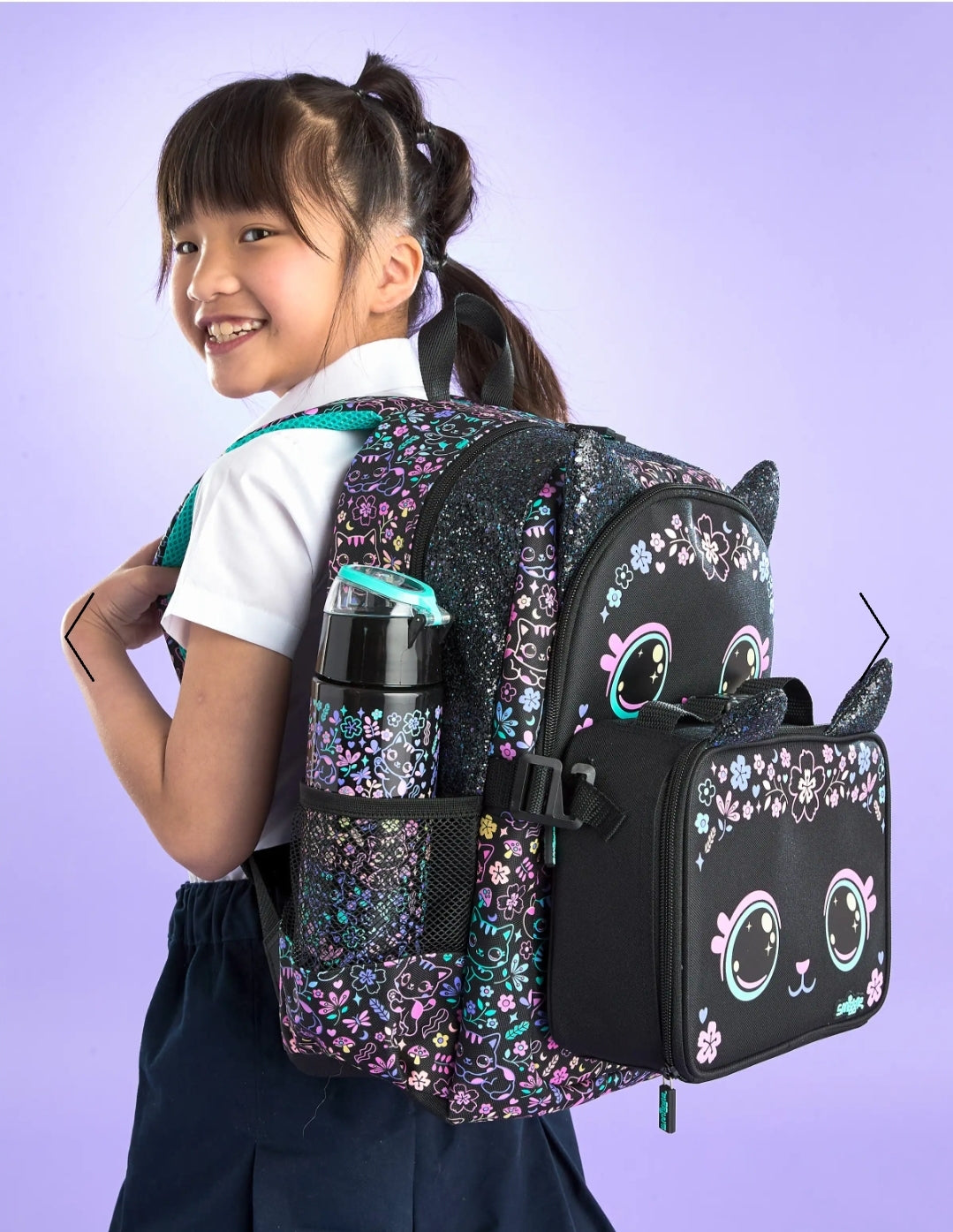 Smiggle Attach Lunch Bag Cat Design